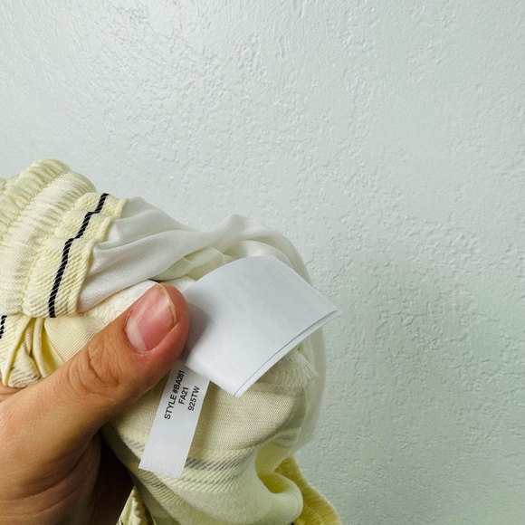 J. Crew Size 10 Pull-on pant in multistripe jacquard high rise ivory cream - Picture 9 of 9